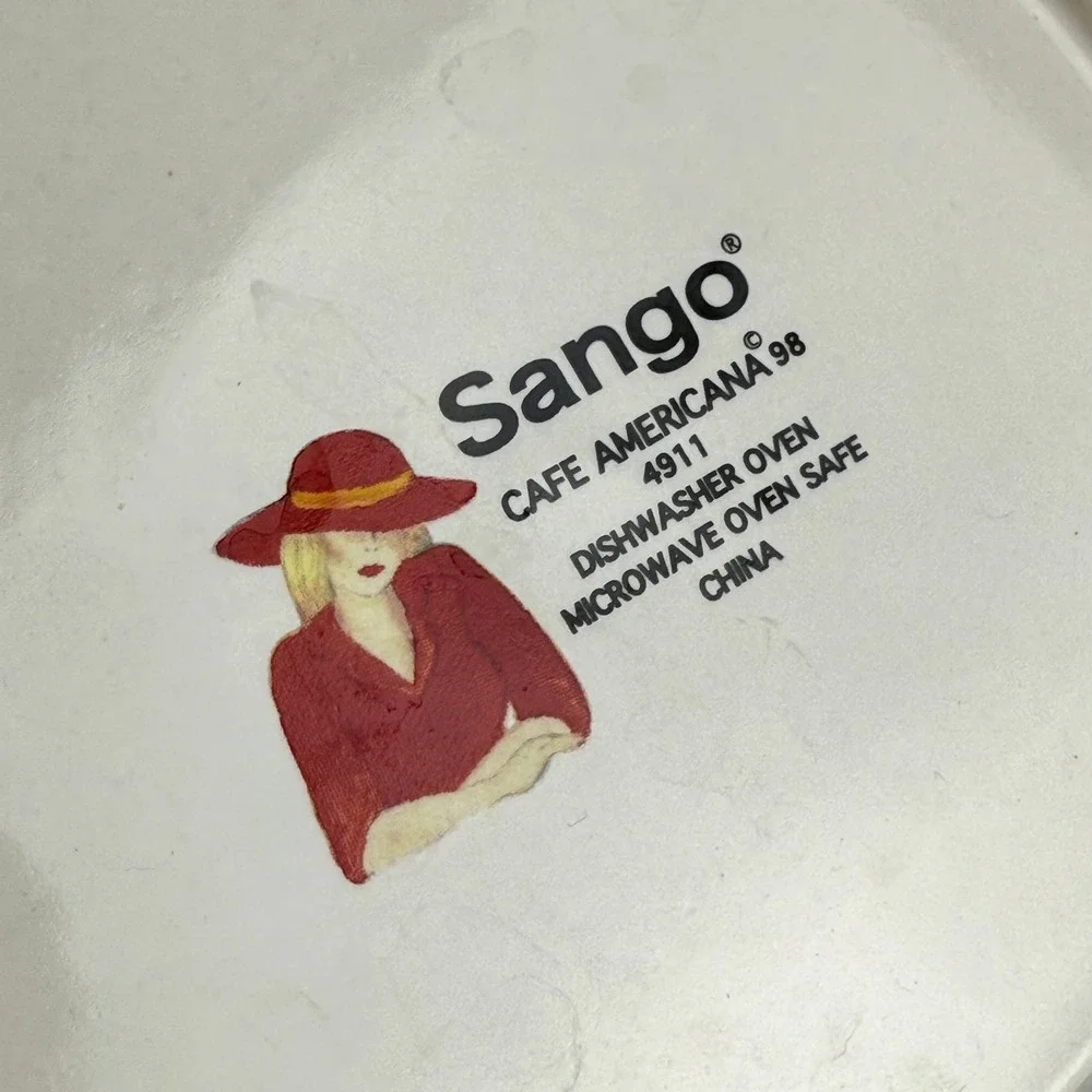 Sango Cafe Americana Salad Plate Lot of 2 8.25